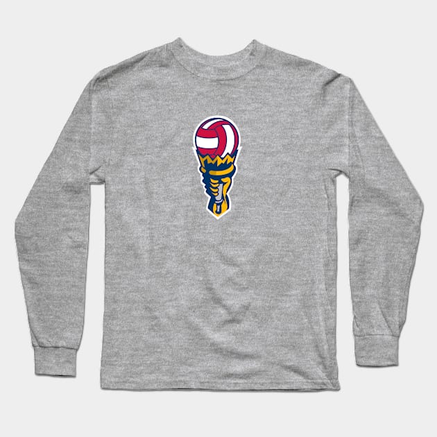 Logo Torch Long Sleeve T-Shirt by metro volleyball events